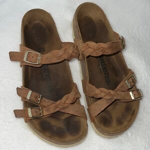 Birkenstock Tan Braided Sandals